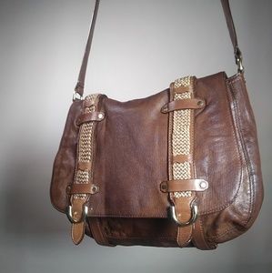 Cole Haan Brown Leather Crossbody Bag